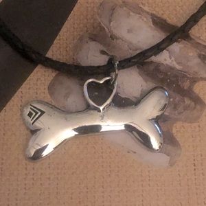 Silpada Sterling Silver Dog Bone Pendant